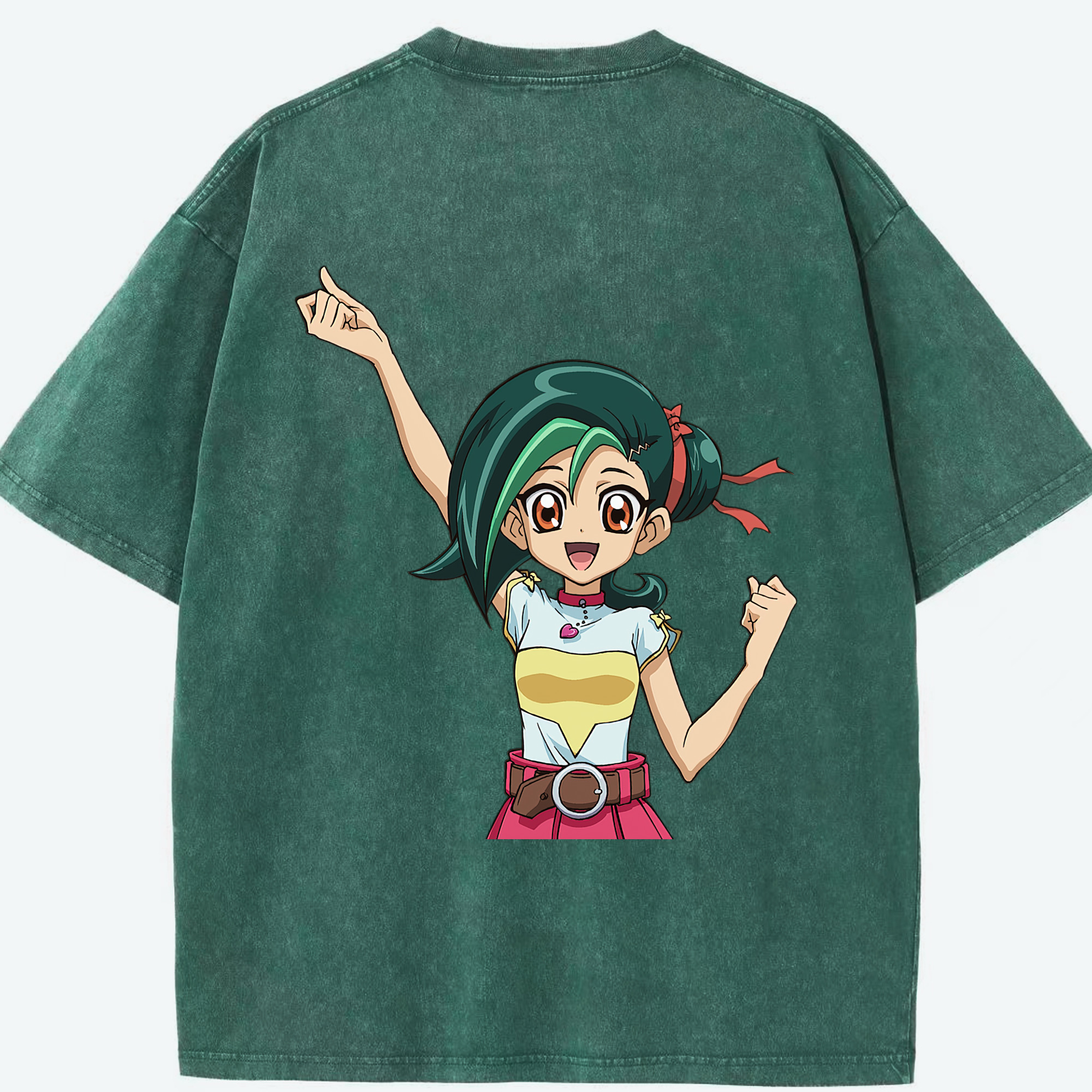 （画像用） 遊☆戯☆王 Yu-Gi-Oh! 綿100% ヴィンテージ風 半袖Tシャツ（背面プリント）